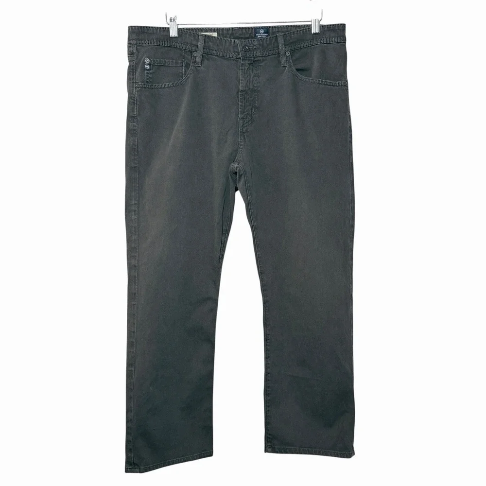 AG Adriano Goldschmied Mens Protege Jeans 36 Gray Straight Leg USA Minimalist